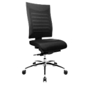 Bürostuhl SSI PROLINE S3+, Synchronmechanik, ohne Armlehnen, 3D-Netz-Rückenlehne, 3D-Sitzgelenk, schwarz/schwarz