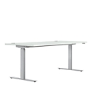 Bureau assis/debout, l. 1800 mm, gris clair 