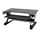 Bureau assis-debout WorkFit-TL Ergotron, hauteur réglable, dimensions l. 950 x P 640 mm, noir