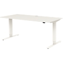 Bureau TEMPIO -  elektrisch in hoogte verstelbaar - B 1600 x D 700 x H 640-1280 mm - T-voet - wit