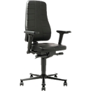 Bureaustoel All-in-One 9643, bekleed met kunstleder, zwart