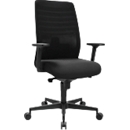 Bureaustoel SSI Lady Proline - 3D punt synchroonmechanisme - wellness zitting - 3D netrugleuning - met armleuningen - zwart/zwart - Schäfer Shop Genius 