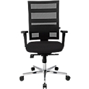 Bureaustoel Topstar SITNESS X-PANDER Plus, synchroonmechanisme, 3D zitting, gaas-look, zwart