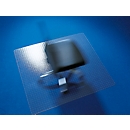 Bureaustoelonderlegger ECO GRIP SOLID, voor tapijtvloeren, verankeringsnoppen, antislip & vlamvertragend, 900 x 1200 mm, PC & PUR, transparant