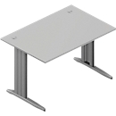 Bureautafel ARLON-OFFICE, B 1200 x D 800 x H 730 mm, lichtgrijs