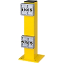 Butoir de protection avec plaque d'ancrage