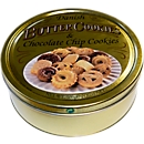 Butter chocolate cookies, butter biscuits according to a Danish recipe, in a resealable metal tin, 500 g