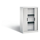 C + P Omnispace roller shutter cabinet, 3 OH, lockable, W 800 x D 420 x H 1230 mm, steel/plastic, light gray