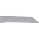 C+P Schrägdachaufsatz, für Spindbreite 1200 mm, weißaluminium