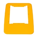 Cadre de couvercle Probbax, pour collecteur de tri série MixMatch de 60 et 80 l, L 325 x l 455 x H 20 mm, polypropylène, jaune