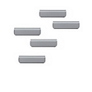 Cadre magnétique Clip DURAFIX, l. 60 x H 17 mm, autocollant, argent, 5 p.