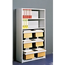 Cadre télescopique, pour rayonnage modulaire 500 T PROGRESS, l. 960 x P 400 mm