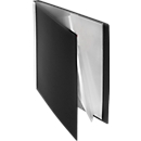 Cahier à pochettes plastiques PP FolderSys, pour format A4, 10 pochettes coin, noir