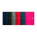 Cahier à spirale Office Oxford, format A5, quadrillé, pack de 5