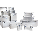Caisse de transport INDUSTRY 30, Alutec,  aluminium, L 430 x l 355 x H 277 mm, 30 l, avec coins de gerbage, couvercle stable
