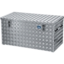 Caisse de transport Alutec, tôle d'aluminium à damier avec amortisseurs à gaz, 250 L
