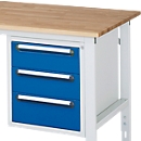 Caisson de dessous de table, tiroir 2 x 150 mm + 1 x 180 mm