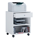 Caisson mobile - 1 tiroir et  et 2 compartiments de rangement - l. 450 x P 380 x H 540 mm - blanc