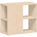 Caisson mobile d'extension PALENQUE, ouverture trilatérale, l. 400 x P 800 x H 720 mm, érable