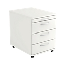Caisson mobile TARA, 3 tiroirs, l. 428 x P 580 x H 590 mm, gris clair