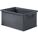 Caja apilable serie 14/6-3, de PP, conductor ESD, capacidad 7 l, negro