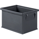 Caja apilable serie 14/6-4, de PP, conductor ESD, capacidad 2,5 l, negro