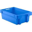 Caja con dimensiones norma europea EFB 642, 36 l, azul