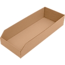 Caja de almacenamiento con frontal abierto, L 500 x A 200 x A 100 mm, 9,3 L, 50 piezas