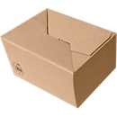 Caja de cartón con base de autocierre, DIN A5, 220 x 155 x 40-108 mm, 25 piezas