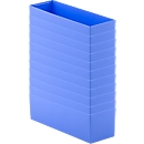 Caja de inserción EK 6022 L, PP, azul, 10 unidades. 