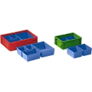 Caja insertable EK 3021, PP, azul, 20 unidades