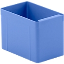 Caja insertable, poliestireno, L 137 x An 87 x Al 96 mm, azul, 1 unidad