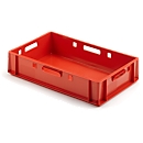Caja para carne Euro Box, apta para alimentos, capacidad de 25,3 L, versión cerrada, roja