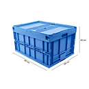 Caja plegable dimensiones norma europea 8645 DS, azul