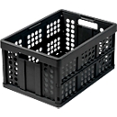 Caja plegable para carrito plegable CLAX, 46 l, negro