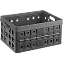 Caja plegable Sunware Square, capacidad 32 l, con asidero, antracita