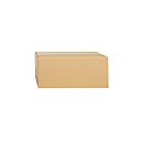 Cajas plegables de cartón ondulado, de una sola hoja, L 350 x W 350 x H 140 mm