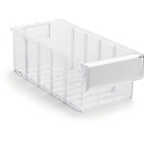 Cajón de almacenamiento 3015, transparente, ancho 300 x fondo 132 x alto 100 mm, 2,5 l, transparente