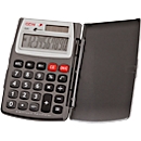 Calculadora de bolsillo Genie 520, pantalla de 10 dígitos, alimentado con pilas/solar y con tapa abatible