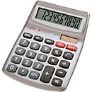 Calculatrice de bureau Genie 540, avec écran à 10 chiffres, énergie solaire et piles
