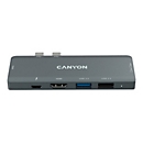 Canyon DS-5 - Dockingstation - USB-C - 7 Slots - HDMI