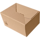 Cardboard box with self-locking base, DIN A5, 220 x 155 x 40-108 mm, 25 pieces