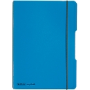 Carnet de notes my.book Herlitz, format A5, plastique, 40 feuilles quadrillées, bleu