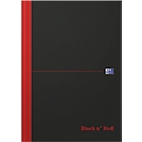 Carnet de notes OXFORD B&amp;R DIN A4, quadrillé, 96 feuilles, noir/rouge