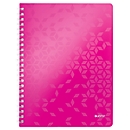 Carnet de notes WOW 4637 LEITZ, format A4, ligné, rose