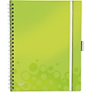 Carnet de notes WOW Be Mobile 4645 LEITZ, format A4, quadrillé, vert