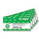 Carnet de tickets à vestiaire GN500 Sigel, avec perforation, numérotés de 1 à 500, 5 p.