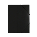 Carpeta Pagna con 3 solapas y banda elástica, A4, PP, negra