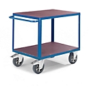 Carrito de transporte con mesa, 2 superficies de carga, 1600 x 800 mm, capacidad de carga 1000 kg