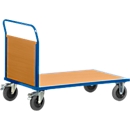 Carro de plataforma con respaldo, L 1000 x W 700 mm, capacidad 500 kg